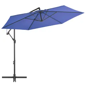 Berkfield Cantilever Umbrella with Aluminium Pole 300 cm Blue