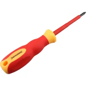 PZ1 x 80mm VDE Insulated Soft Grip Electrical Electricians Screwdriver Pozi