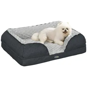 Polyester Pet Bed Grey / 18cm H x 70cm W x 50cm D