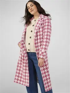 Helene Berman Long Check Coat