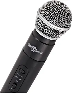 Single Handheld Wireless Microphone System By Gear4music