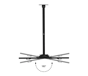 Duronic TVB109S Full Range TV Bracket, Swivel and Tilt Wall Mount with VESA 400x400 for Flat Screen Television 23-55"