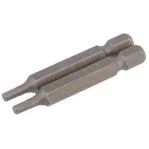 Draper 3mm 1/4" Hex. Hexagonal Insert Bit 50mm Long x 2 64253