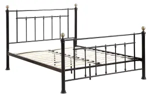 Harpenden Black Metal Small Double Bed Frame 4ft