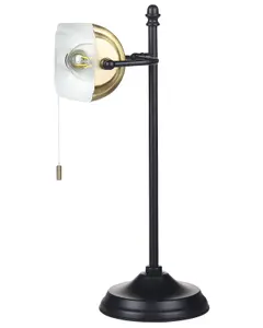 Metal Banker's Lamp Gold and Black MARAVAL