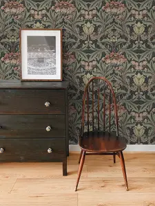 Acanthus Floral Vintage Peel and Stick Wallpaper