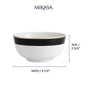 Mikasa Luxe Deco Set of 4 14cm Cereal Bowls