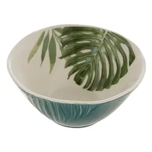 Maison by Premier Bali Dark Green Small Salad Bowl