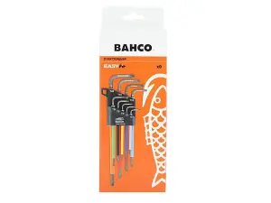 Bahco C1997TORX/9P C1997TORX/9P Long TORX Coloured L-Key Set, 9 Piece BAHC1997TX9P