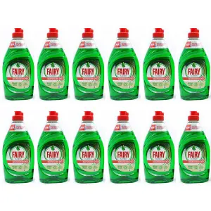 Fairy Platinum Quickwash Original Washing Up Liquid 383 ML (Pack of 12)