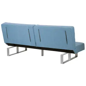 Beliani Traditional Sofa Bed DUBLIN Light Blue