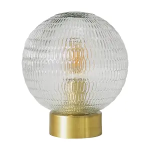 ValueLights Aurelian Antique Brass Table Lamp