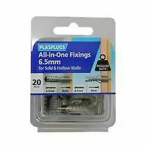 Plasplug All In One Multi Purpose Fixings Silver (8mm)