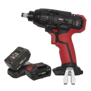 Sealey Impact Wrench 20V SV20 Series 1/2"Sq Drive - 2 Batteries CP20VIWKIT