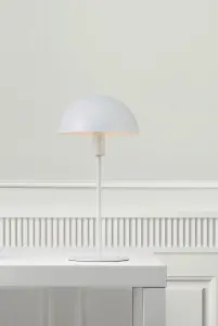 Nordlux Ellen Indoor Living Dining Bedroom Table Light In White (Diam) 20cm