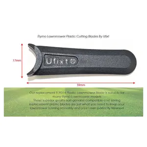 Flymo Lawnmower Plastic Cutting Blades (Pack Of 20) Equivalent to FLY014 by Ufixt