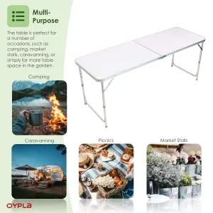 Oypla 4ft Folding Outdoor Camping Kitchen Work Top Table