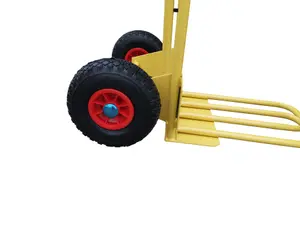 CGV380 Pneumatic Heavy Duty Folding and Fixed Toe Sack Truck with Pneumatic Wheels, 200kg Capacity