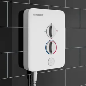 Monza 8.5Kw Electric Shower - White/Chrome