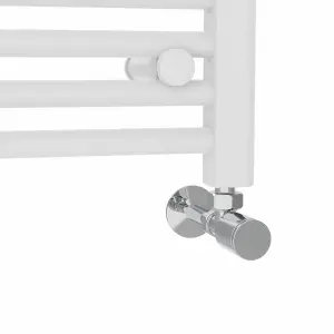 Rinse Modern Bathroom Heated Towel Rail Ladder Radiator 1000x400mm Straight for Bathroom Kitchen White