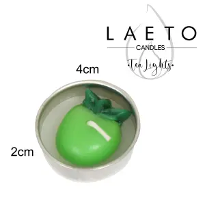 Tea Light Candle Set of 10 Fruit Themed Tea Lights by Laeto Ageless Aromatherapy - FREE DELIVERY INCLUDED