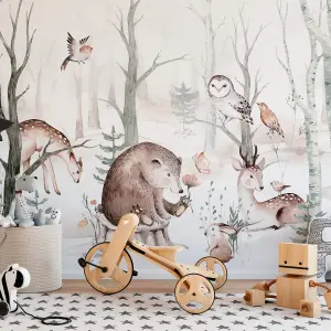 Forest Animal Friends Mural - 384x260cm - 5510-8