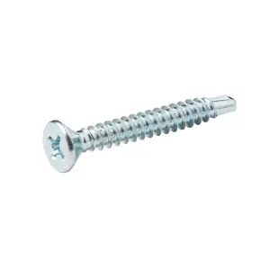 Diall Phillips Countersunk Zinc-plated Carbon steel (C1022) Self-drilling screw (Dia)4.2mm (L)32mm, Pack of 25