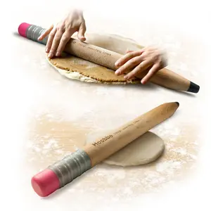 Hoobbe Giant Pencil Baking Pastry Rolling Pin 40cm