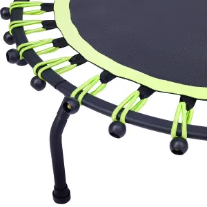 40in Bungee Cords Round Trampoline in Green for Indoor Outdoor