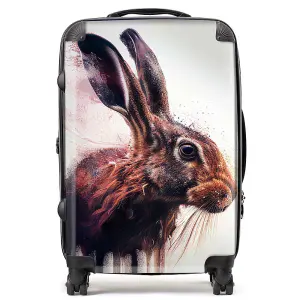 Hare Face Splashart Suitcase - Medium