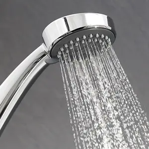 Triton Chrome effect 3-spray pattern Shower head, 230mm