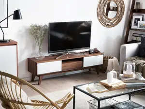 Beliani Modern TV Stand Brown EERIE