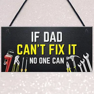 Red Ocean Dad Sign Hanging Shed Garage Sign DAD GIFT Fathers Day Birthday Gift For Dad Funny