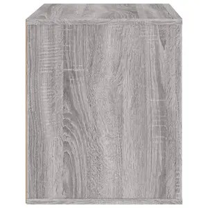 Berkfield Bedside Cabinet Grey Sonoma 50x39x47 cm