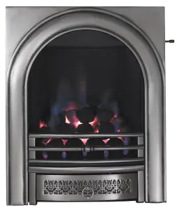 Focal Point Arch Chrome effect Slide control 3.75kW Gas Fire