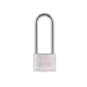 ABUS Mechanical 64TI/50mm TITALIUM™ Padlock 80mm Long Shackle Carded