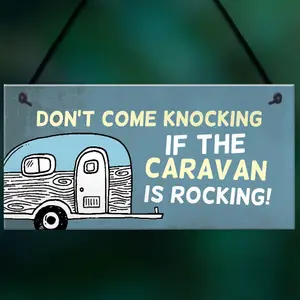 Funny Rude Caravan Sign Hanging Door Sign Caravan Accessories Friendship Gift