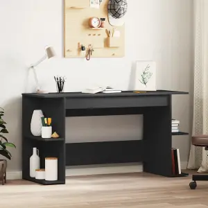 Berkfield Desk Black 140x50x75 cm Engineered Wood