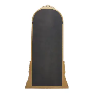 Baroque Decorative Wall Mounted Mirror Shatterproof in Gold