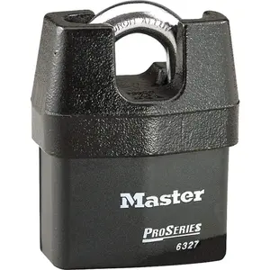 Master Lock Proseries Laminated Steel Black Closed shackle Padlock (W)67mm