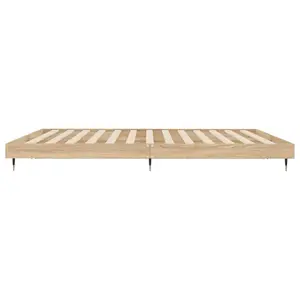 Berkfield Bed Frame Sonoma Oak 120x200 cm Engineered Wood