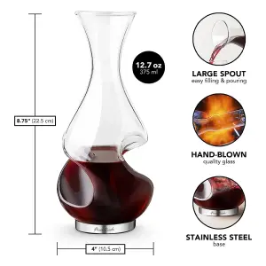 Original Products Final Touch Conundrum Wine Decanter 375ml Clear