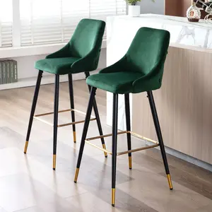 77cm Stool (Set of 2) Dark Green