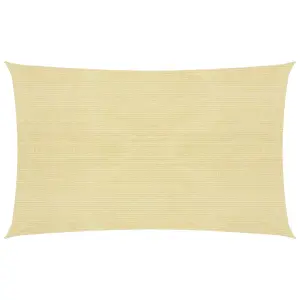 Berkfield Sunshade Sail 160 g/m2 Beige 2x4.5 m HDPE