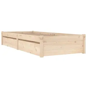 Berkfield Bed Frame with Drawers 90x190 cm 3FT Single