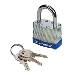 Silverline Laminated Padlock - 40mm