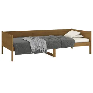 Berkfield Day Bed Honey Brown Solid Wood Pine 90x190 cm