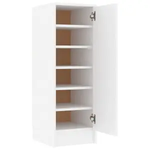 Berkfield Shoe Cabinet White 32x35x92 cm Engineered Wood