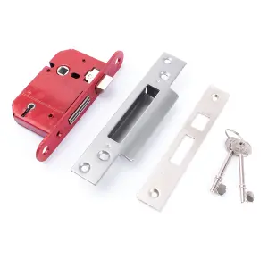 ERA 5 Lever Sash Lock - Satin Chrome