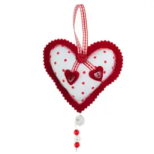 Spotted Hanging Heart Decoration Shaped Ornament